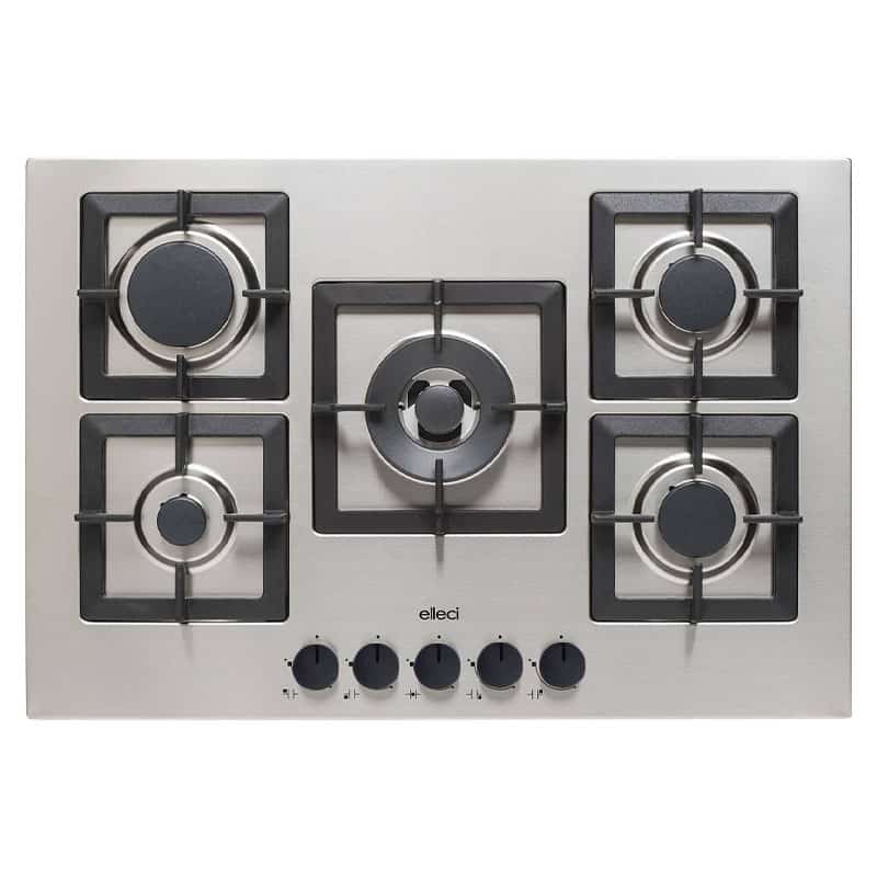 foto del prodotto piani cottura da incasso elleci plano 75 tcc 5 fuochi inox inox piap751incs
