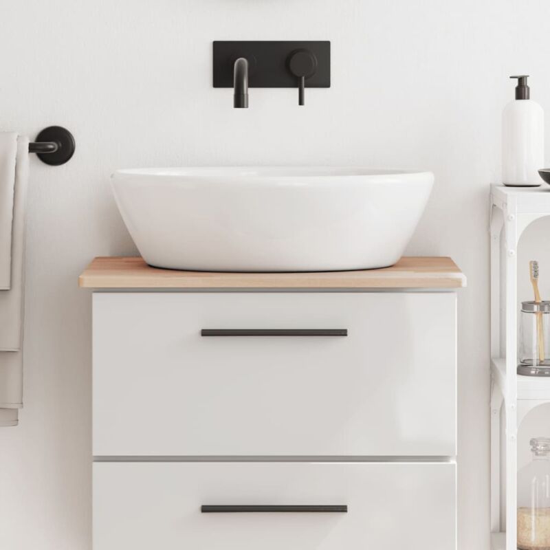 foto del prodotto piano bagno 60x40x1,5 cm legno massello di faggio vidaxl