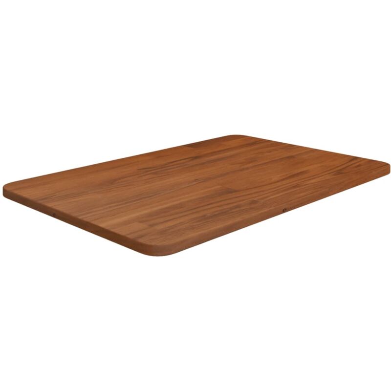 foto del prodotto piano bagno marrone scuro 60x40x1,5cm legno massello trattato vidaxl
