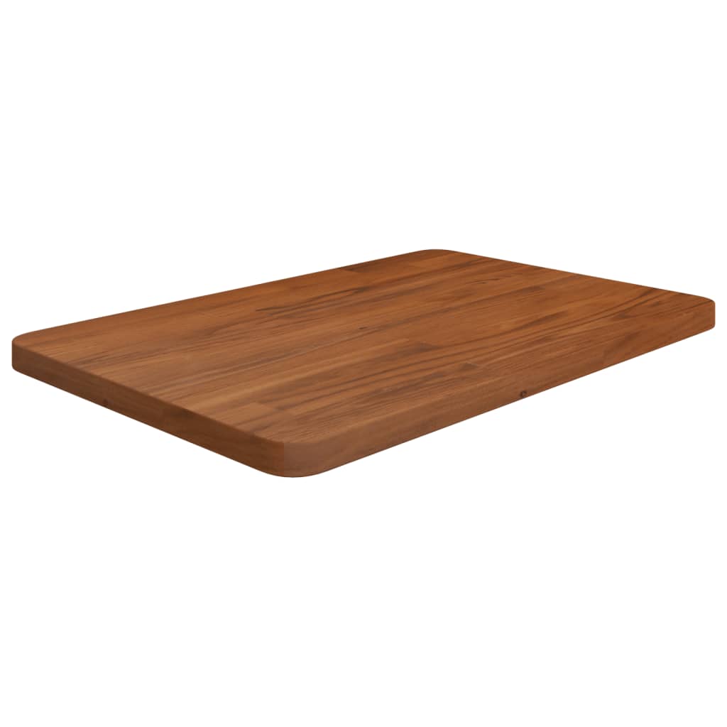foto del prodotto piano bagno marrone scuro 60x40x2,5cm legno massello trattato cod mxl 47291