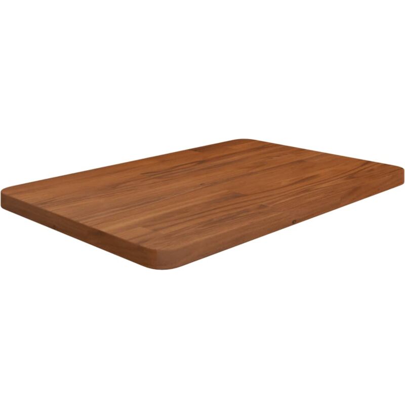 foto del prodotto piano bagno marrone scuro 60x40x2,5cm legno massello trattato vidaxl