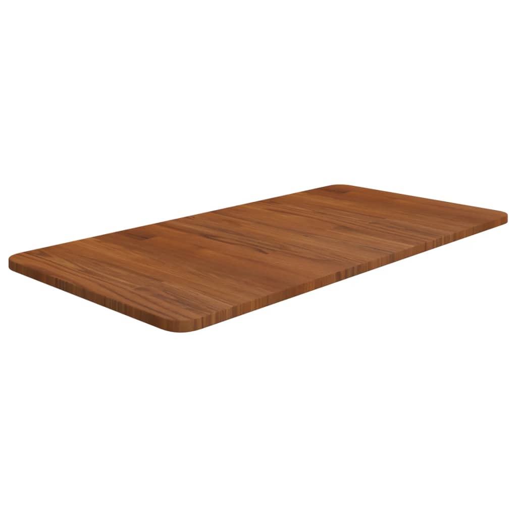 foto del prodotto piano bagno marrone scuro 80x40x1,5cm legno massello trattato