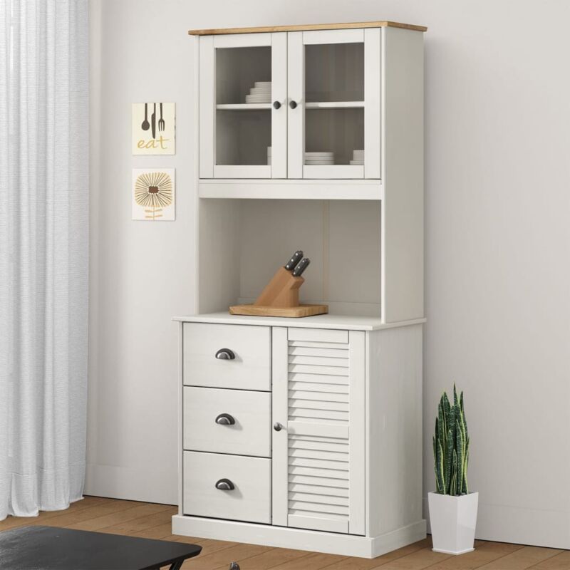 foto del prodotto piano com vigo bianco 78x30x100 cm in legno massello di pino vidaxl