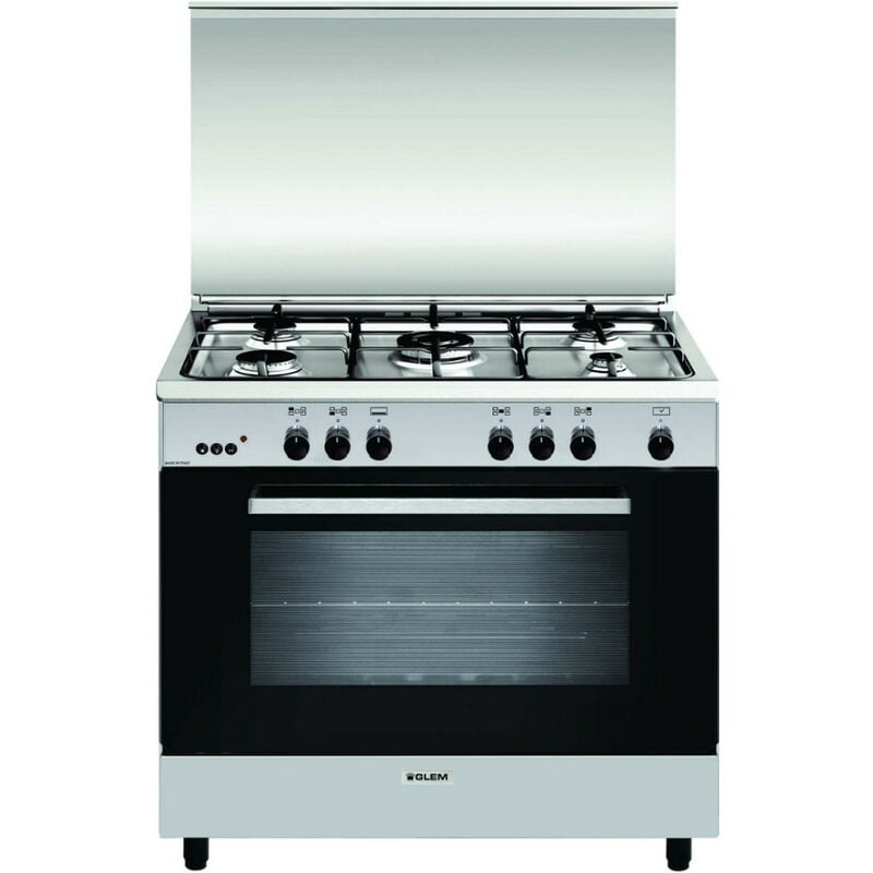 foto del prodotto piano cottura 104 l 5 fuochi inox ga 960 mix 2 glem