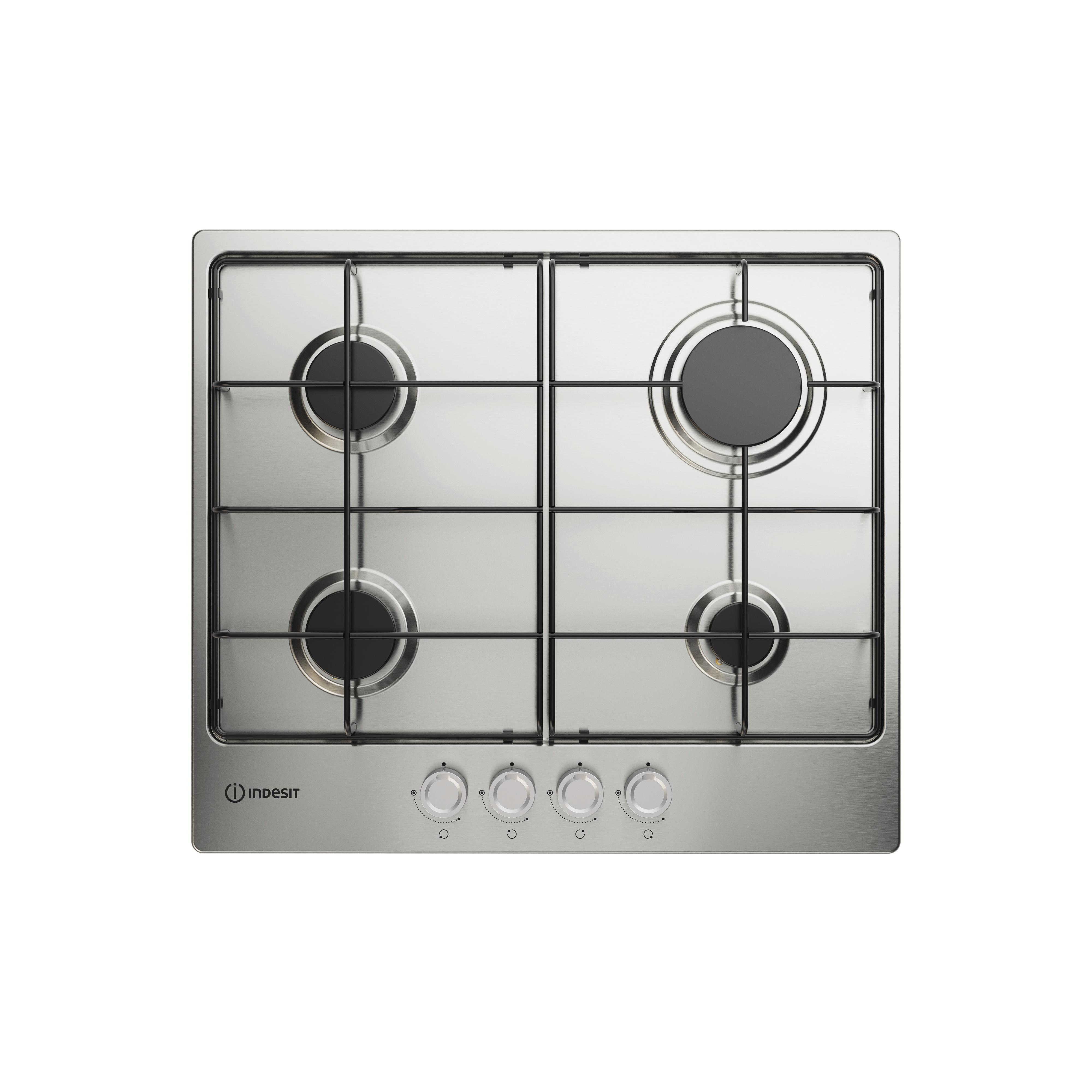 foto del prodotto piano cottura 4b. c.f. indesit thp642ix
