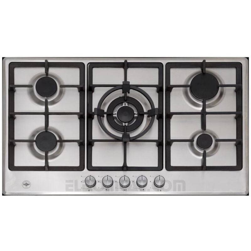 foto del prodotto piano cottura a gas in acciaio inox 5 fuochi bertazzoni la germania p705clagxv