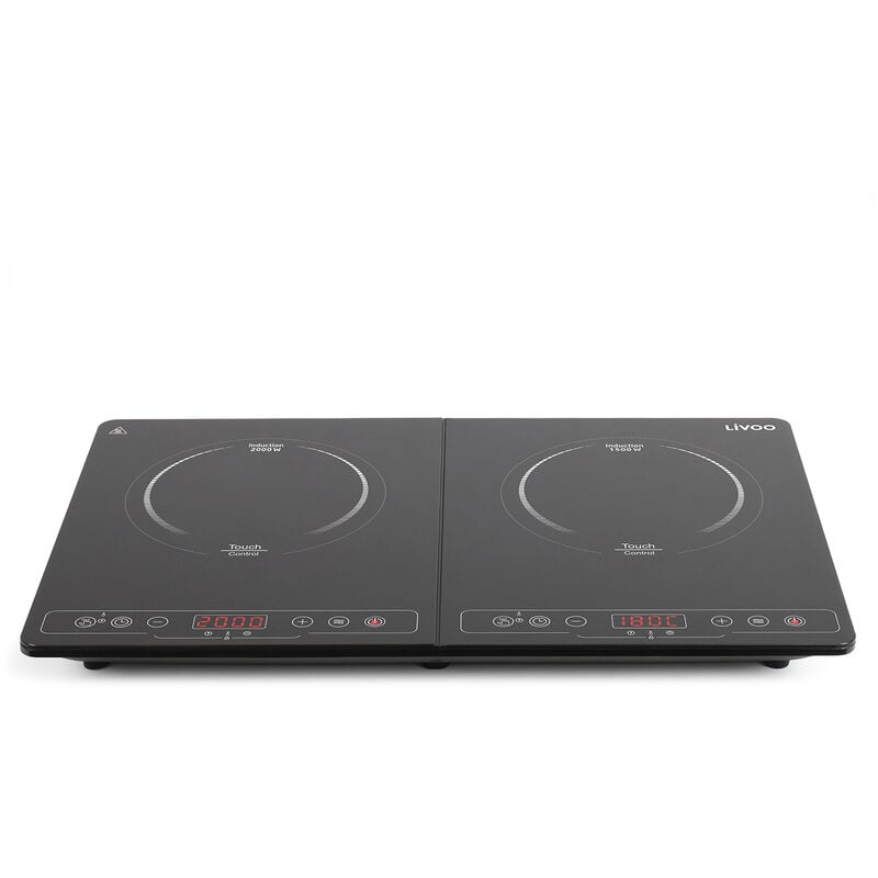 foto del prodotto piano cottura a induzione 2 fuochi 3500w nero doc236 livoo