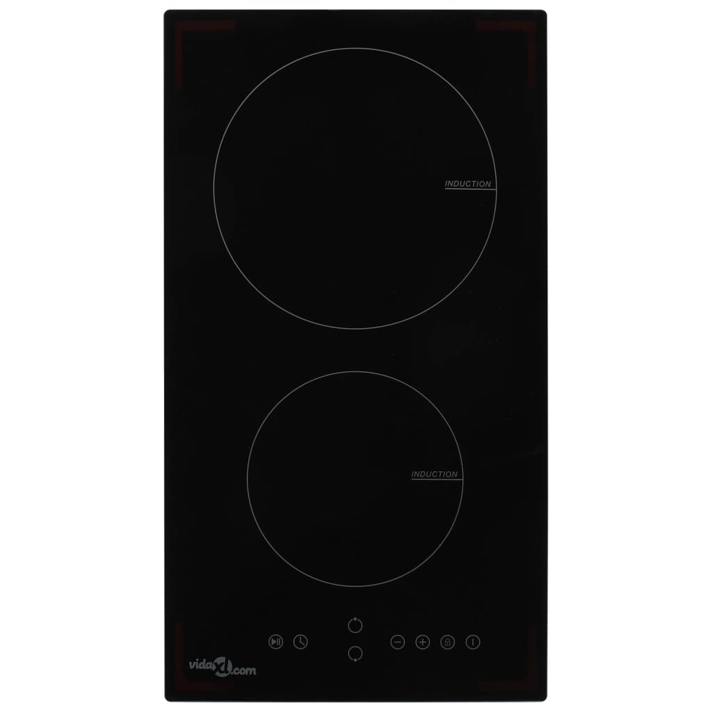 foto del prodotto piano cottura a induzione 2 zone e controlli touch vetro 3500 w cod mxl 130949
