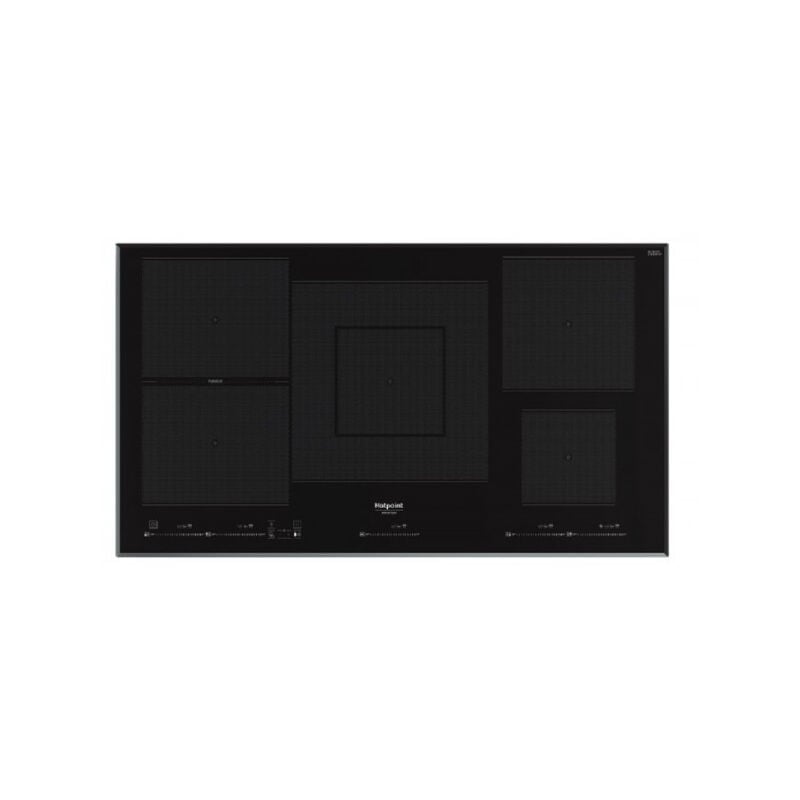 foto del prodotto piano cottura a induzione 5 fuochi hotpoint ht 1090 ba 90 cm