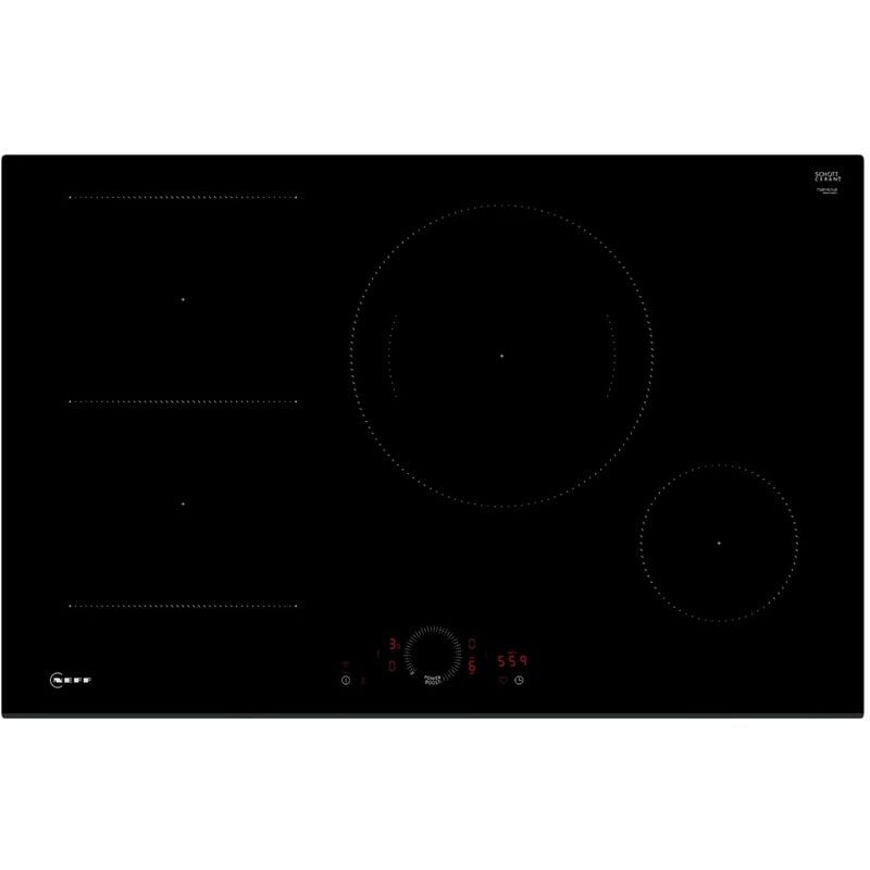 foto del prodotto piano cottura a induzione 80 cm 4 fuochi 7400 w nero t58fhs1l0 neff