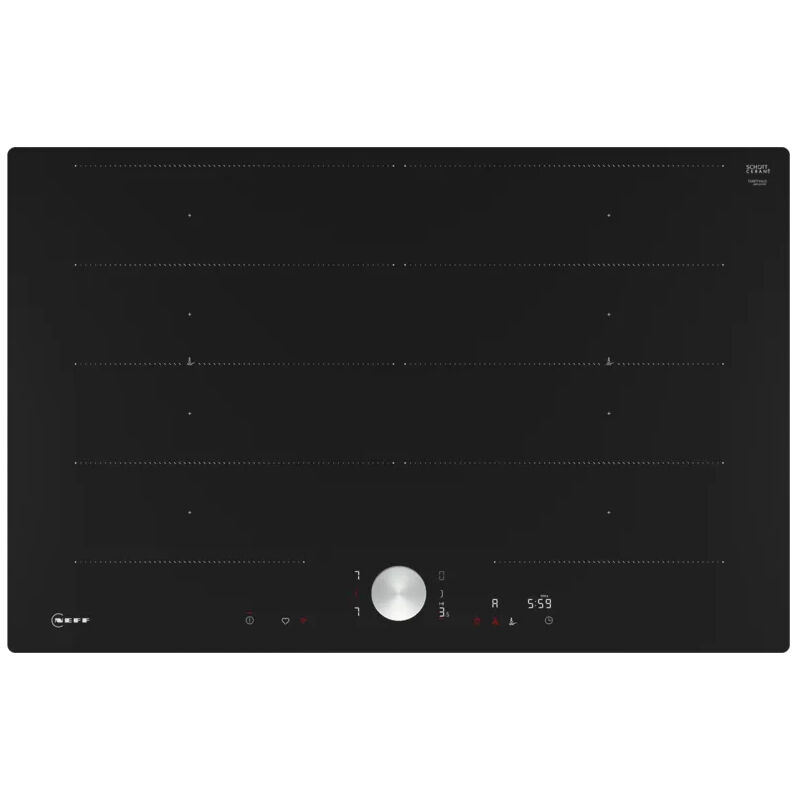 foto del prodotto piano cottura a induzione 80 cm 4 fuochi 7400 w nero t68pty4l0 neff