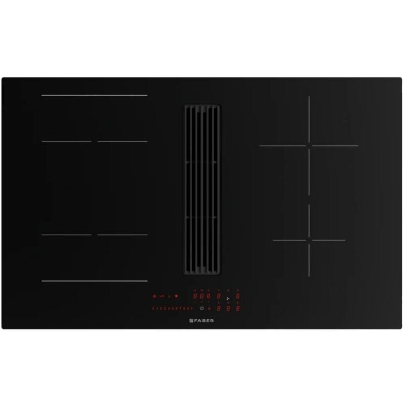 foto del prodotto piano cottura a induzione a induzione 83 cm 4 fuochi 7400 w nero - 5371789 faber