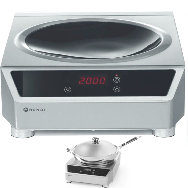 foto del prodotto piano cottura a induzione profi line 3500w wok a induzione hendi 239766