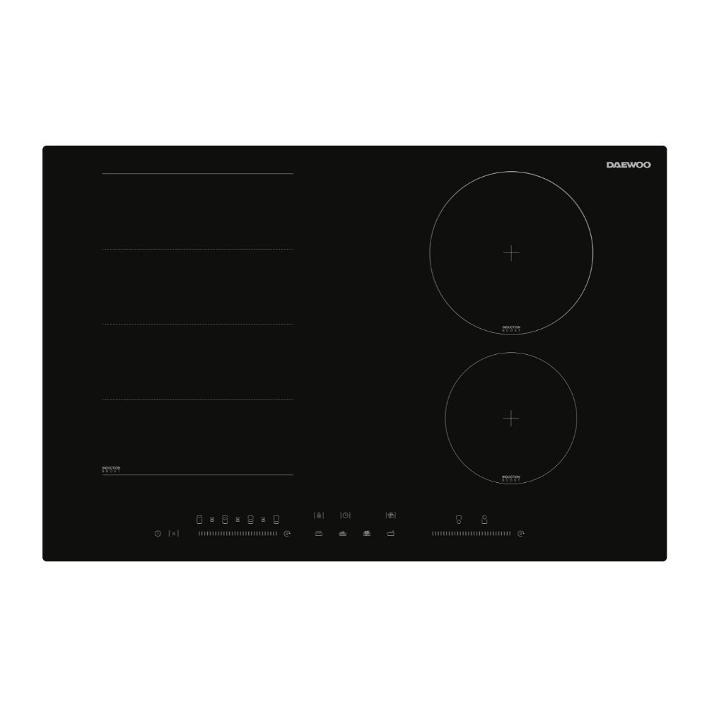 foto del prodotto piano cottura daewoo h7is50l1it induzione 78 cm 6 zone nero