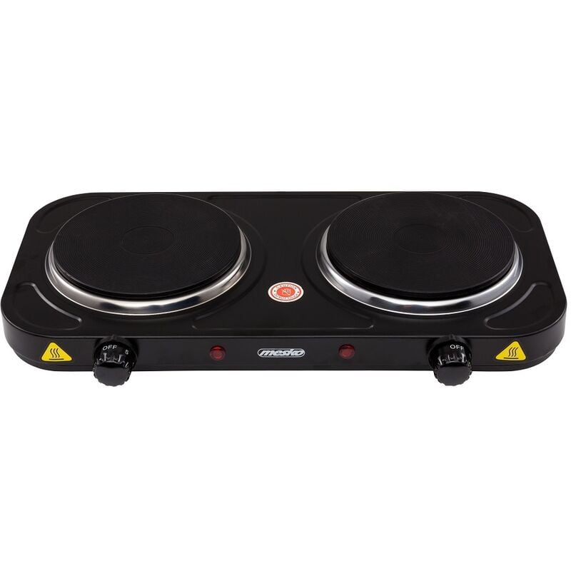 foto del prodotto piano cottura elettrico con due piastre riscaldanti 2000w ms6509