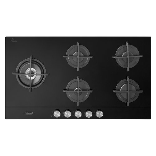 foto del prodotto piano cottura gas de longhi life nsl 590d ncm black