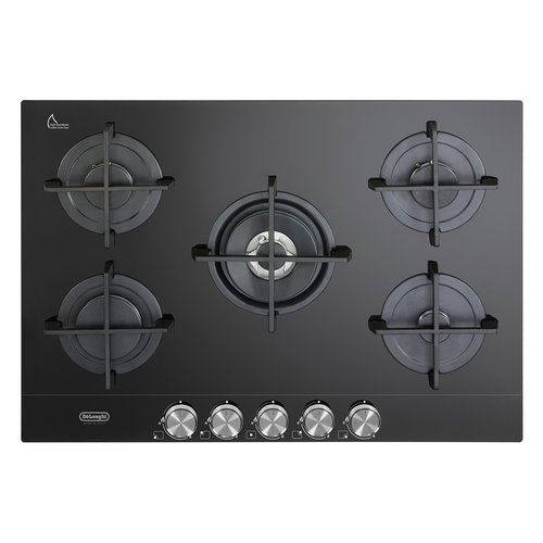 foto del prodotto piano cottura gas life nsl 575 nc black 5 fuochi