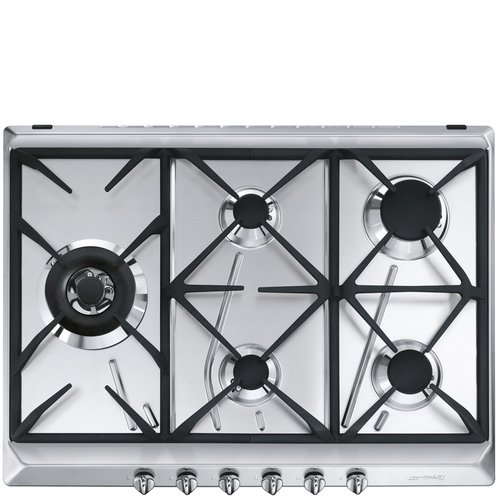 foto del prodotto piano cottura gas smeg srv575gh5 contemporanea inox