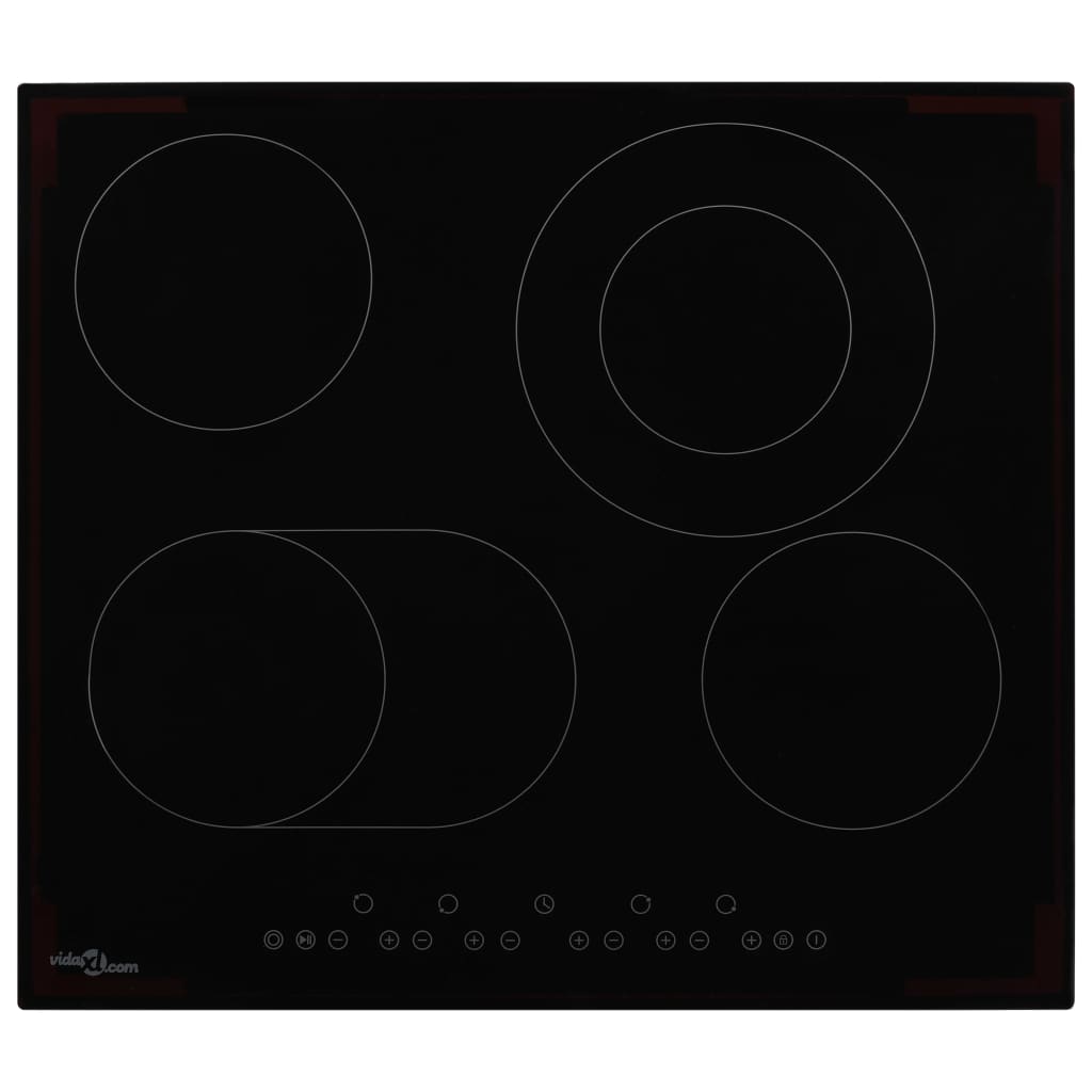 foto del prodotto piano cottura in ceramica con 4 zone e controlli touch 6600 w cod mxl 76391
