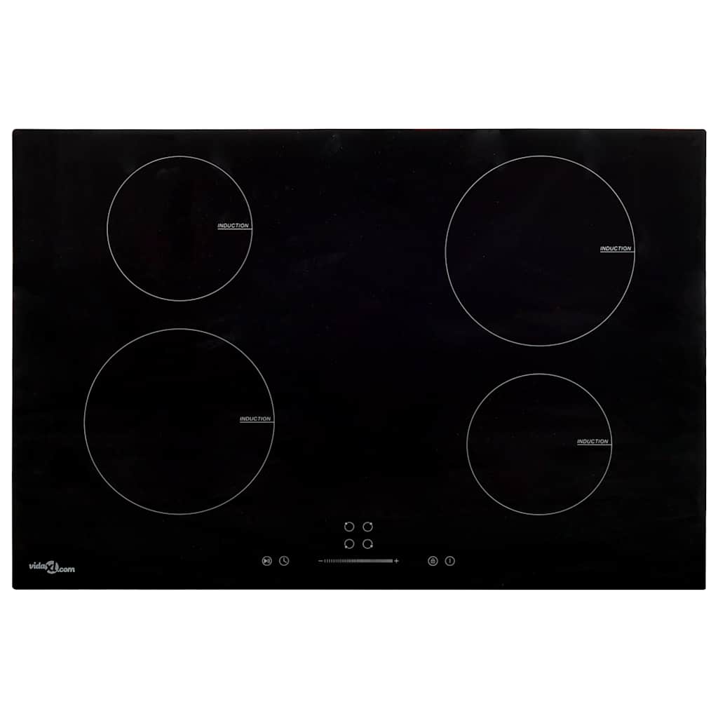 foto del prodotto piano cottura induzione 4 zone controlli touch vetro 77cm 7000w