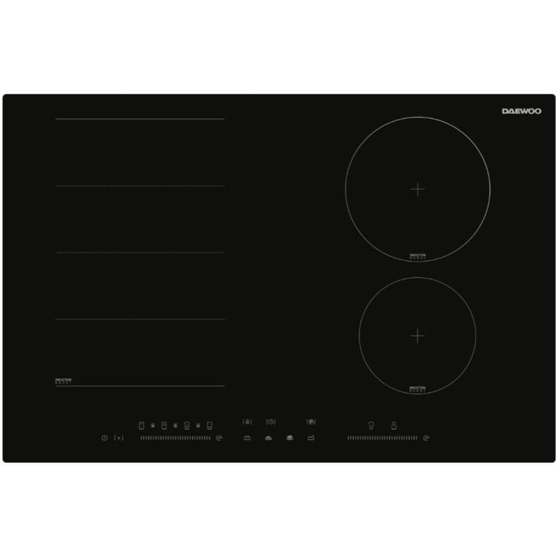foto del prodotto piano cottura induzione 6 zone 78 cm daewoo h7is50l1it colore nero