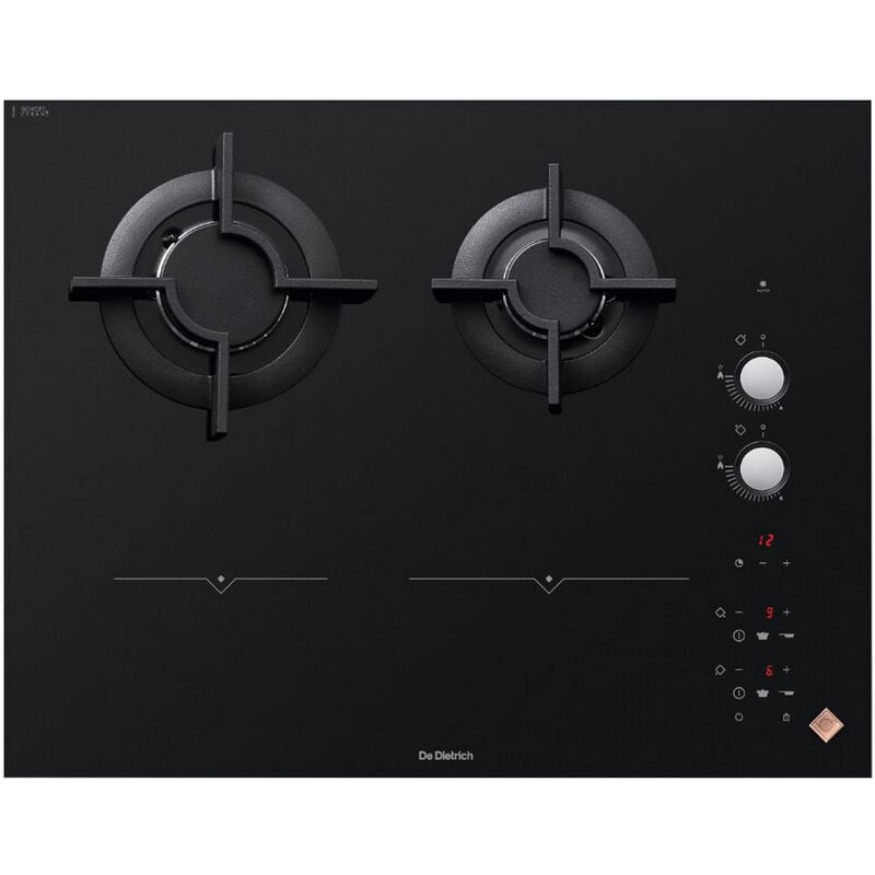 foto del prodotto piano cottura misto gas e induzione 65cm 4 fuochi nero - dpi7602bm - de dietrich