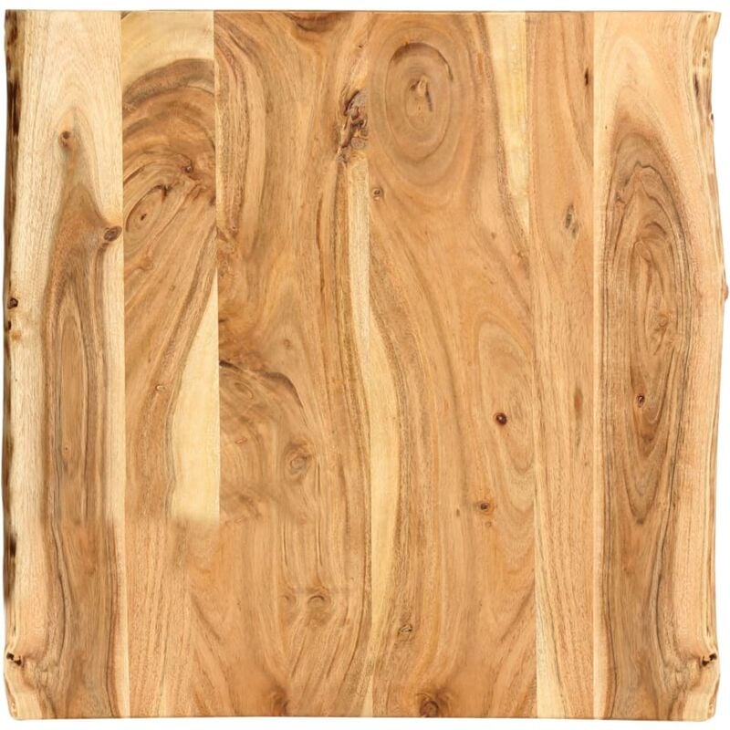 foto del prodotto piano del tavolo in legno massello di acacia 58x 50 60 x2,5 cm vidaxl