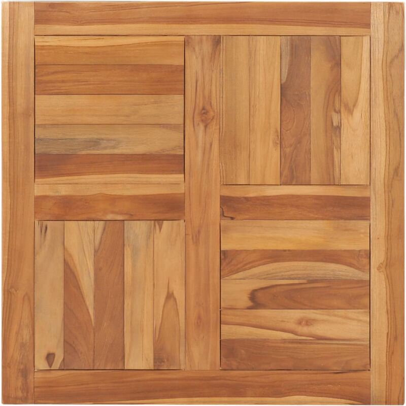 foto del prodotto piano del tavolo in legno massello di teak 70x70x2,5 cm vidaxl