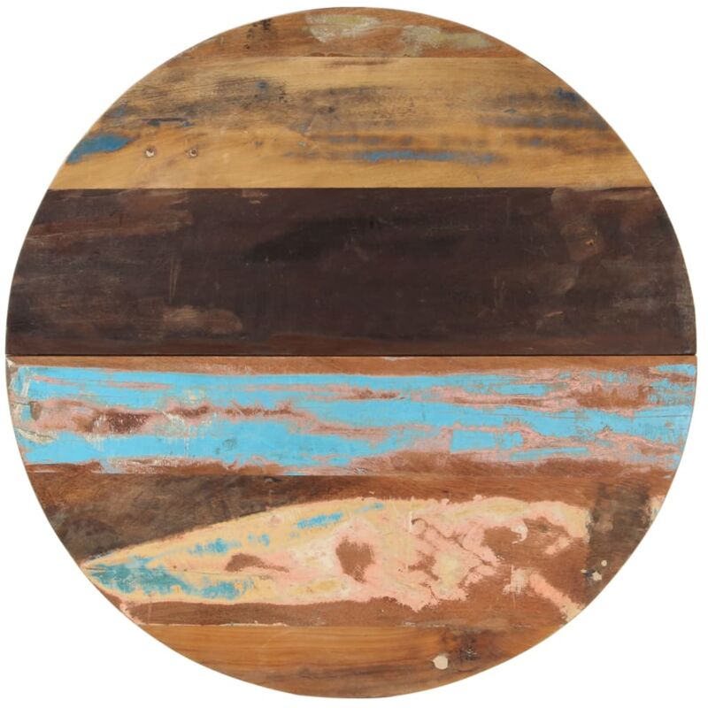 foto del prodotto piano del tavolo rotondo in legno massello multicolore varie dimensioni dimensioni 80 cm 25 27 mm