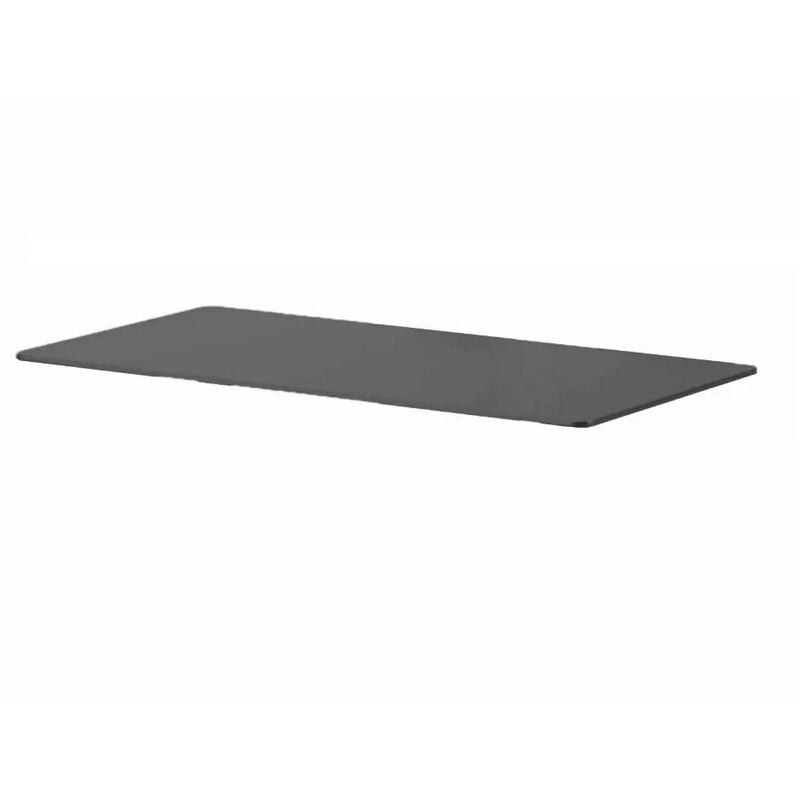 foto del prodotto piano hpl nero rettangolare 120x60x1 con doppio inserto - euro3plast