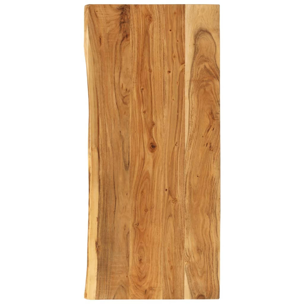 foto del prodotto piano per lavabo bagno in massello di acacia 114x52x2,5 cmcod mxl 129258