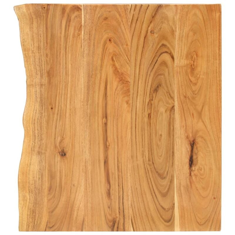 foto del prodotto piano per lavabo bagno in massello di acacia design elegante varie misure dimensioni 58 x 55 x 2.5 cm
