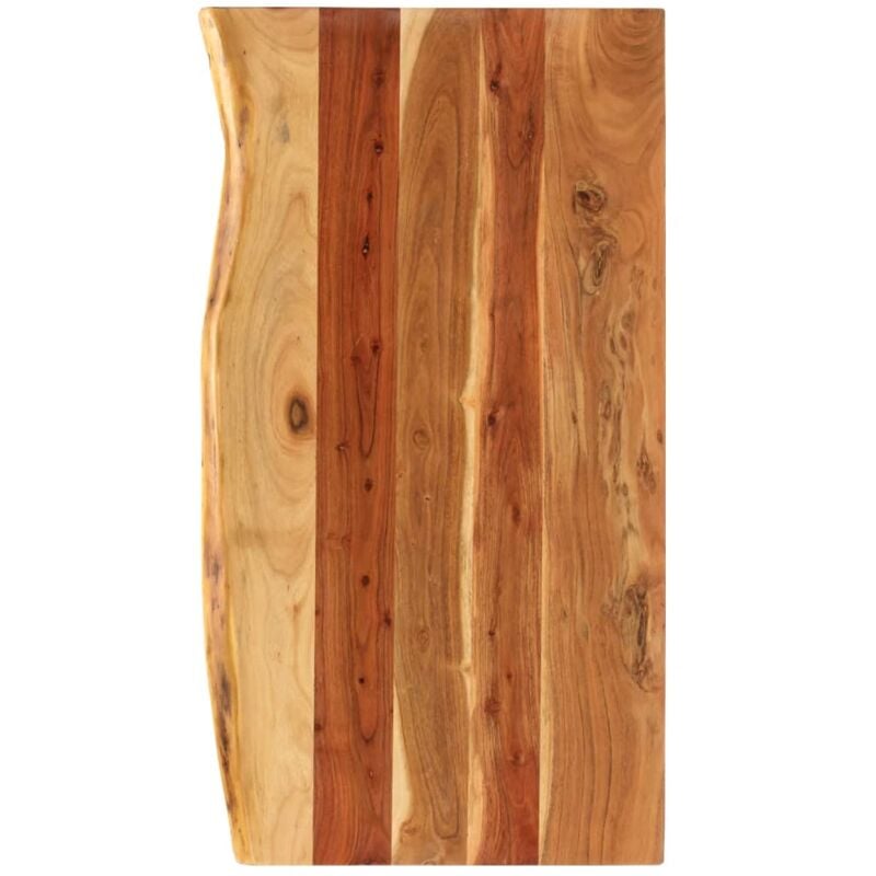 foto del prodotto piano per lavabo bagno in massello di acacia varie dimensioni dimensioni 100 x 55 cm