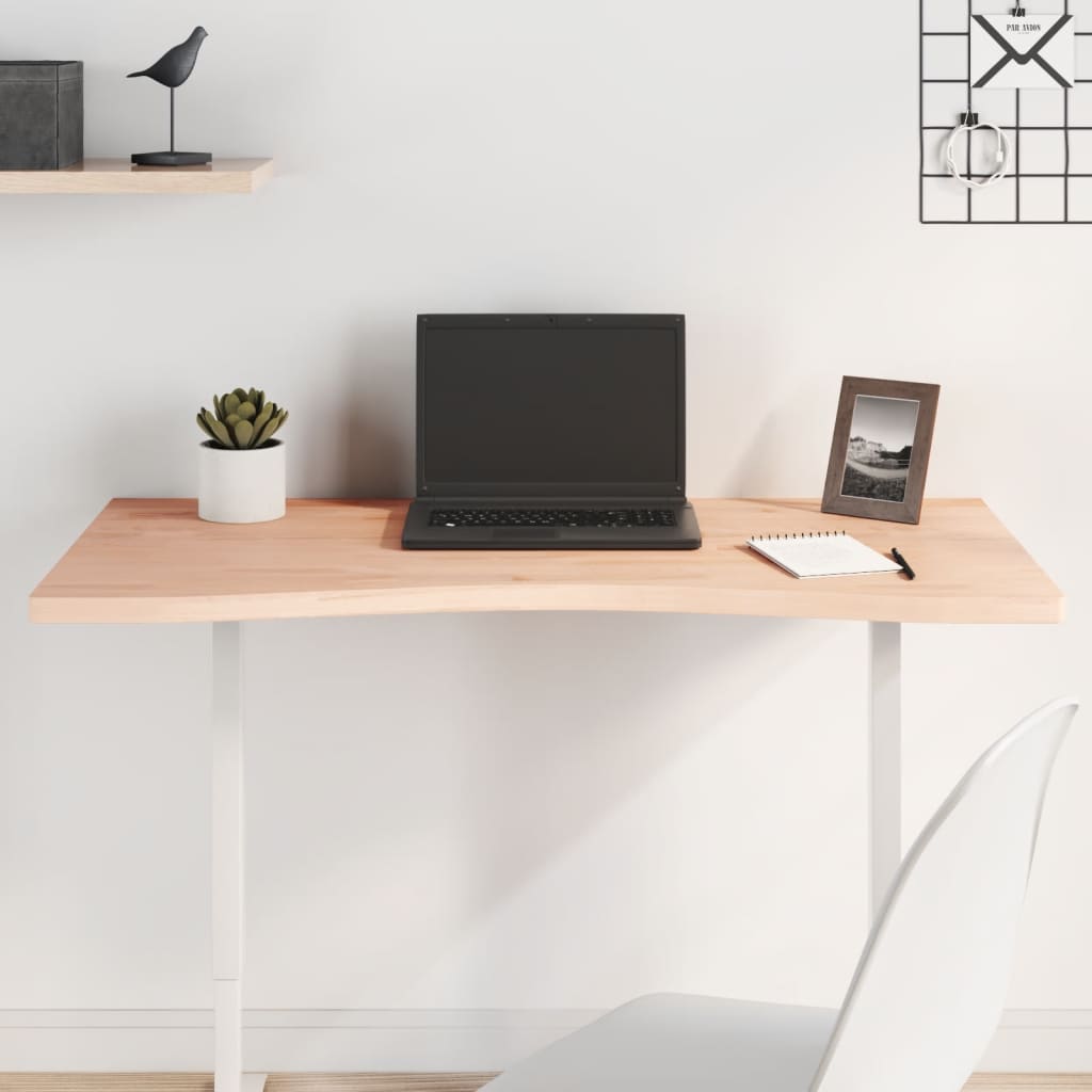 foto del prodotto piano per scrivania 100x 45 50 x2,5 cm legno massello di faggio