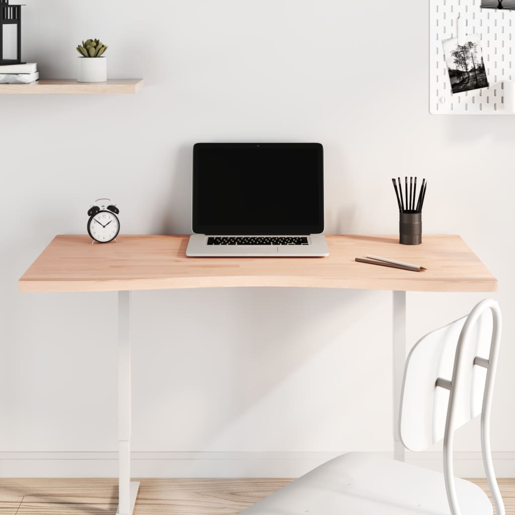 foto del prodotto piano per scrivania 110x 50 55 x2,5 cm legno massello di faggiocod mxl 83862