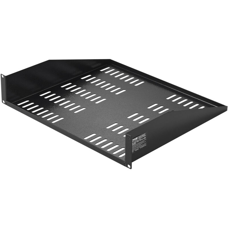 foto del prodotto piano per supporto per server 2u, profondita 406 mm, carico max. 22,6kg, piano ventilato per montaggio da parete con vassoio, piano per circolazione