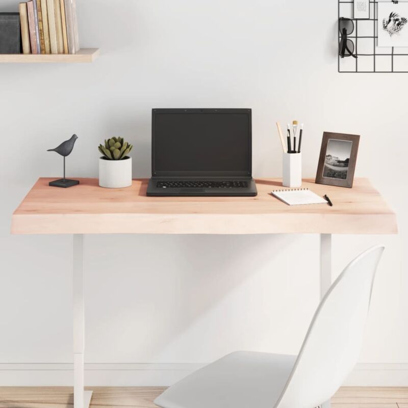 foto del prodotto piano per tavolo 100x40x 2 6 cm rovere non trattato bordi vivi vidaxl