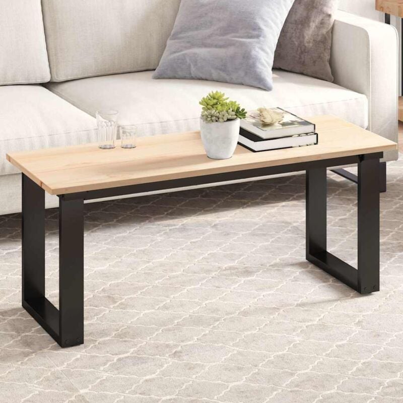 foto del prodotto piano per tavolo 110x40x1,7 cm rettangolare legno massello pino vidaxl