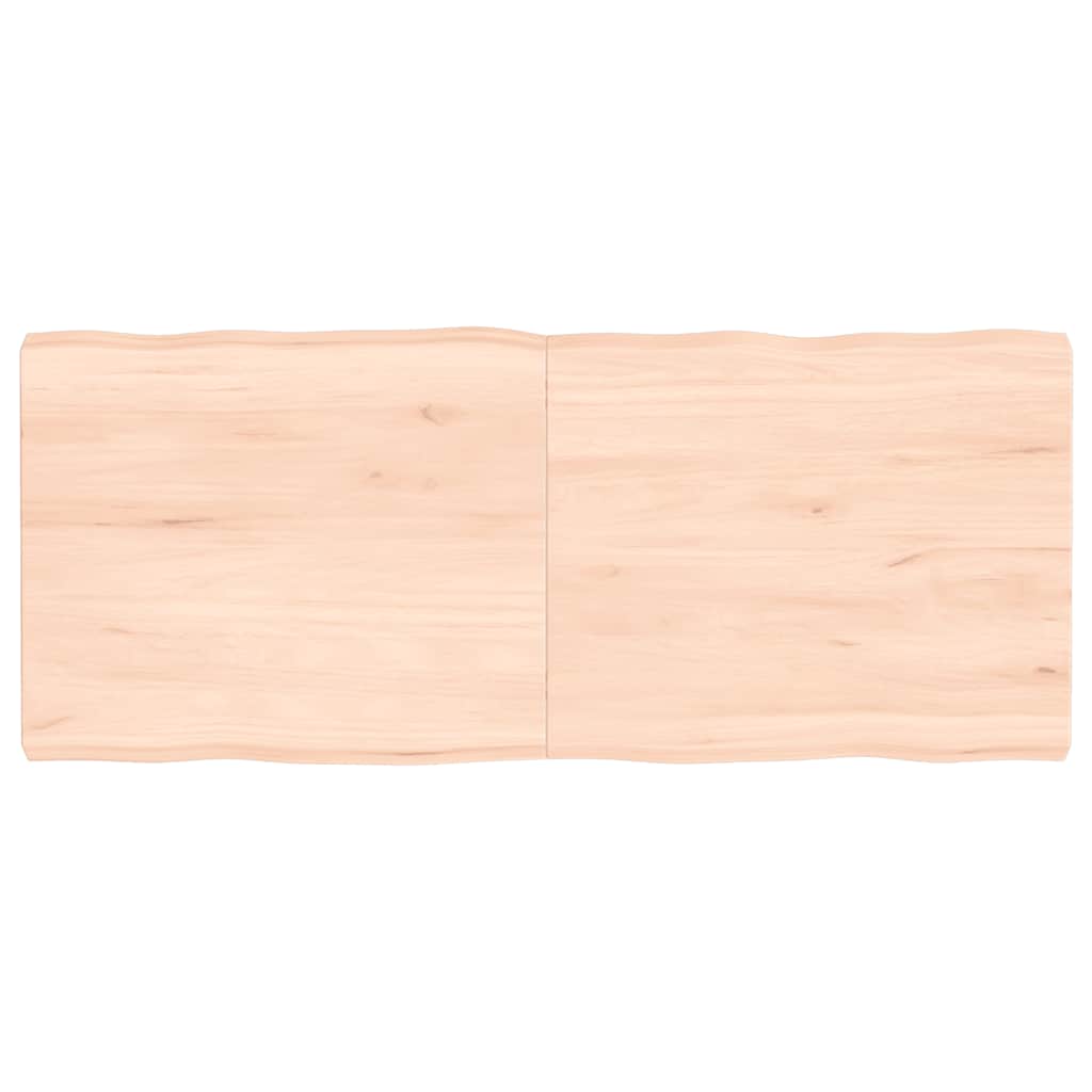 foto del prodotto piano per tavolo 120x50x 2 6 cm rovere non trattato bordi vivicod mxl 118387
