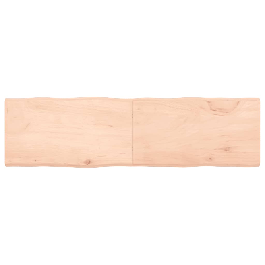foto del prodotto piano per tavolo 180x50x 2 4 cm rovere non trattato bordi vivicod mxl 70409
