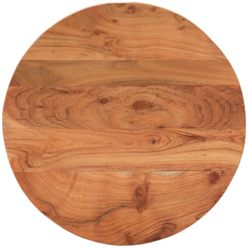 foto del prodotto piano per tavolo 40x3,8 cm rotondo in legno massello di acacia vidaxl