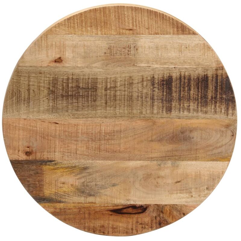 foto del prodotto piano per tavolo 40x3,8cm rotondo legno massello grezzo mango vidaxl