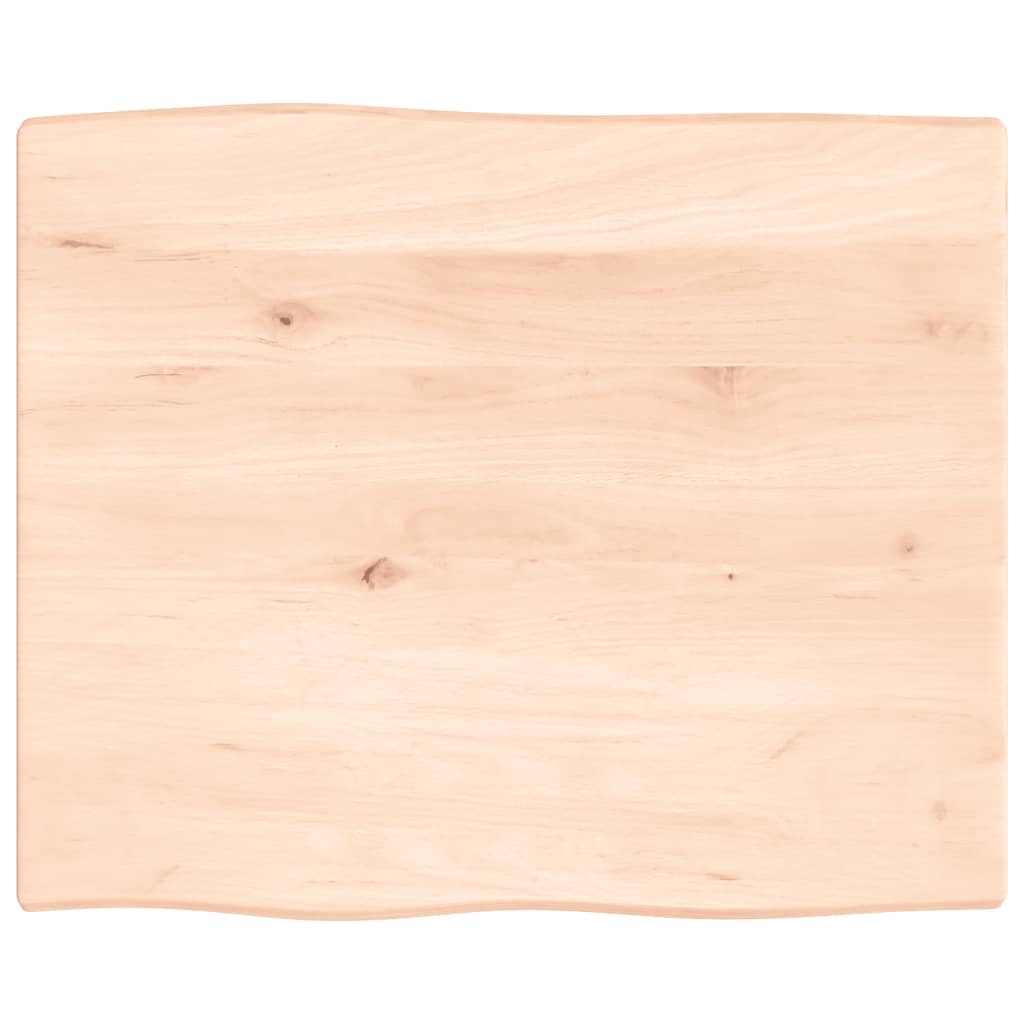 foto del prodotto piano per tavolo 60x50x2 cm in rovere non trattato bordi vivi