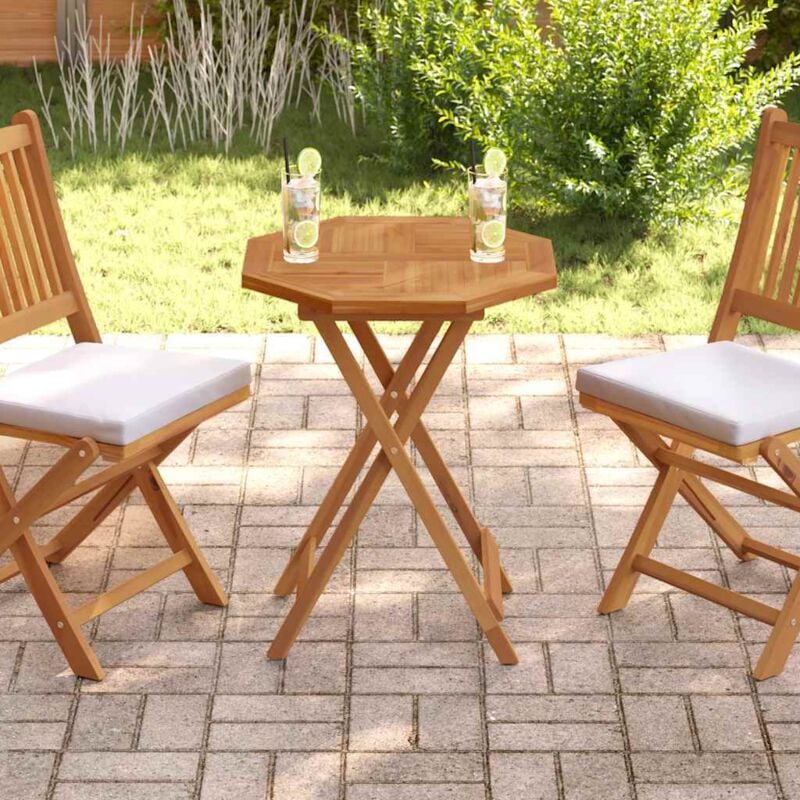 foto del prodotto piano per tavolo 60x60x2,5 cm ottagonale legno massello di teak