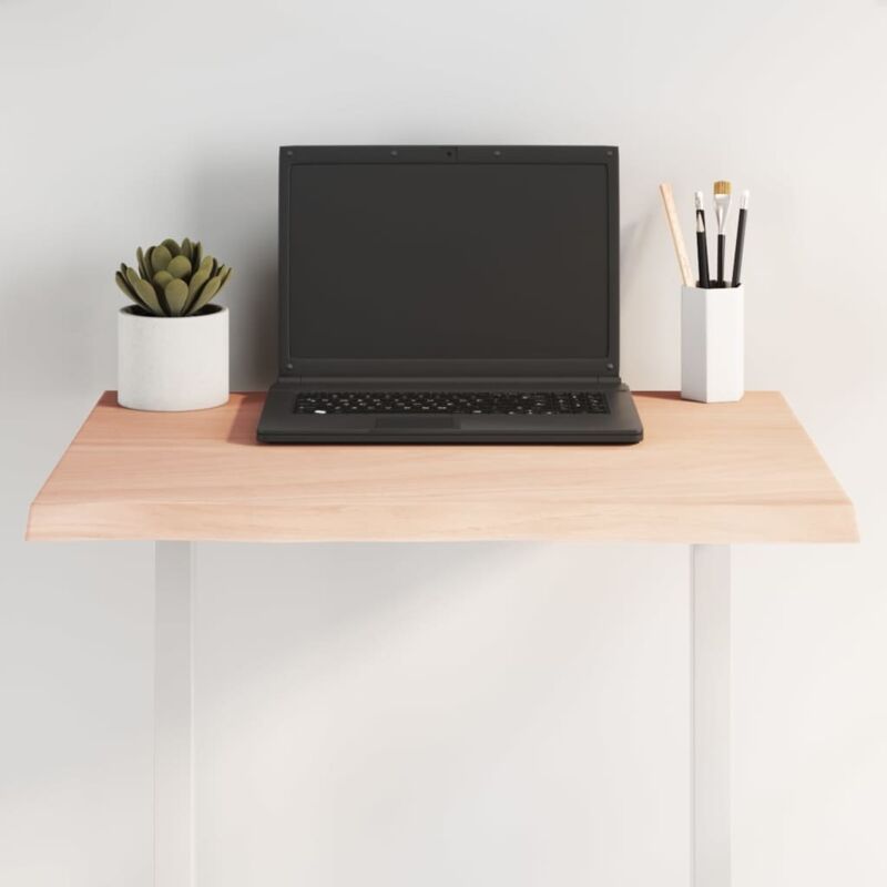 foto del prodotto piano per tavolo 60x60x2 cm in rovere non trattato bordi vivi vidaxl