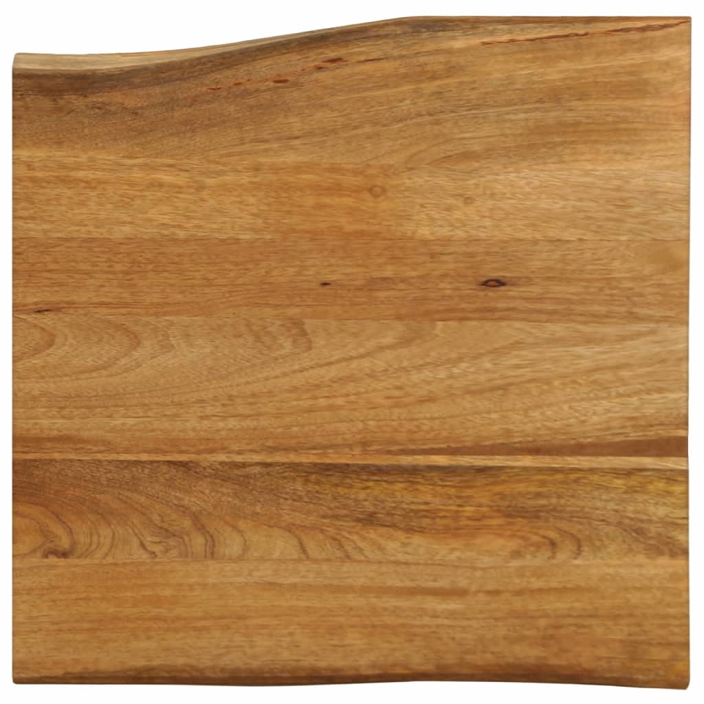 foto del prodotto piano per tavolo 60x60x3,8cm bordi vivi in legno massello mango