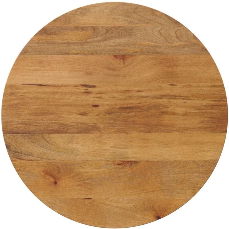 foto del prodotto piano per tavolo 70x2,5cm rotondo in legno massello di mango vidaxl