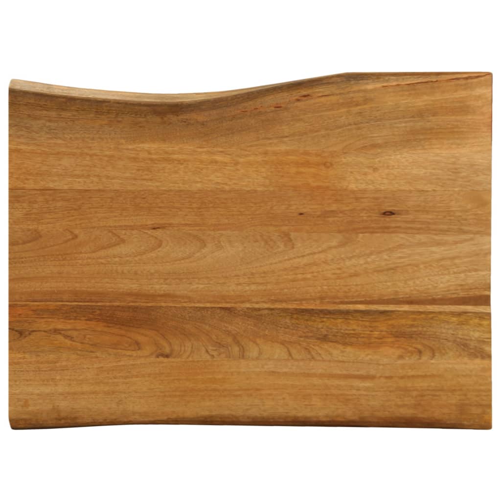 foto del prodotto piano per tavolo 70x60x3,8cm bordi vivi in legno massello mango