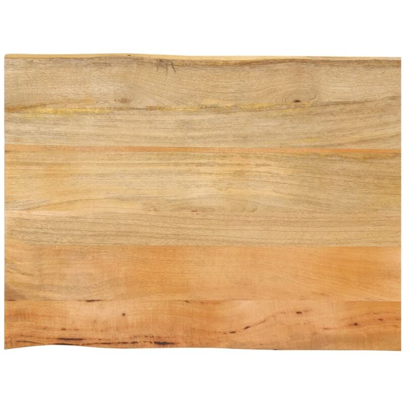 foto del prodotto piano per tavolo 80x60x2,5cm bordi vivi in legno massello mango vidaxl