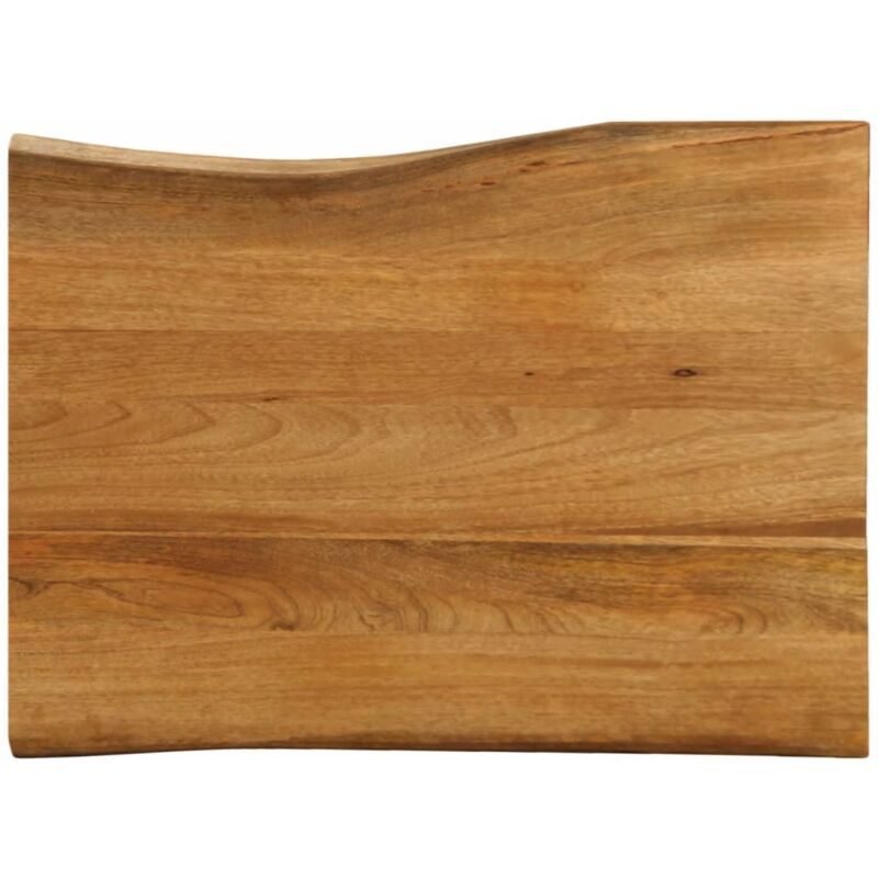 foto del prodotto piano per tavolo 80x60x2,5cm bordi vivi in legno massello mango - vidaxl